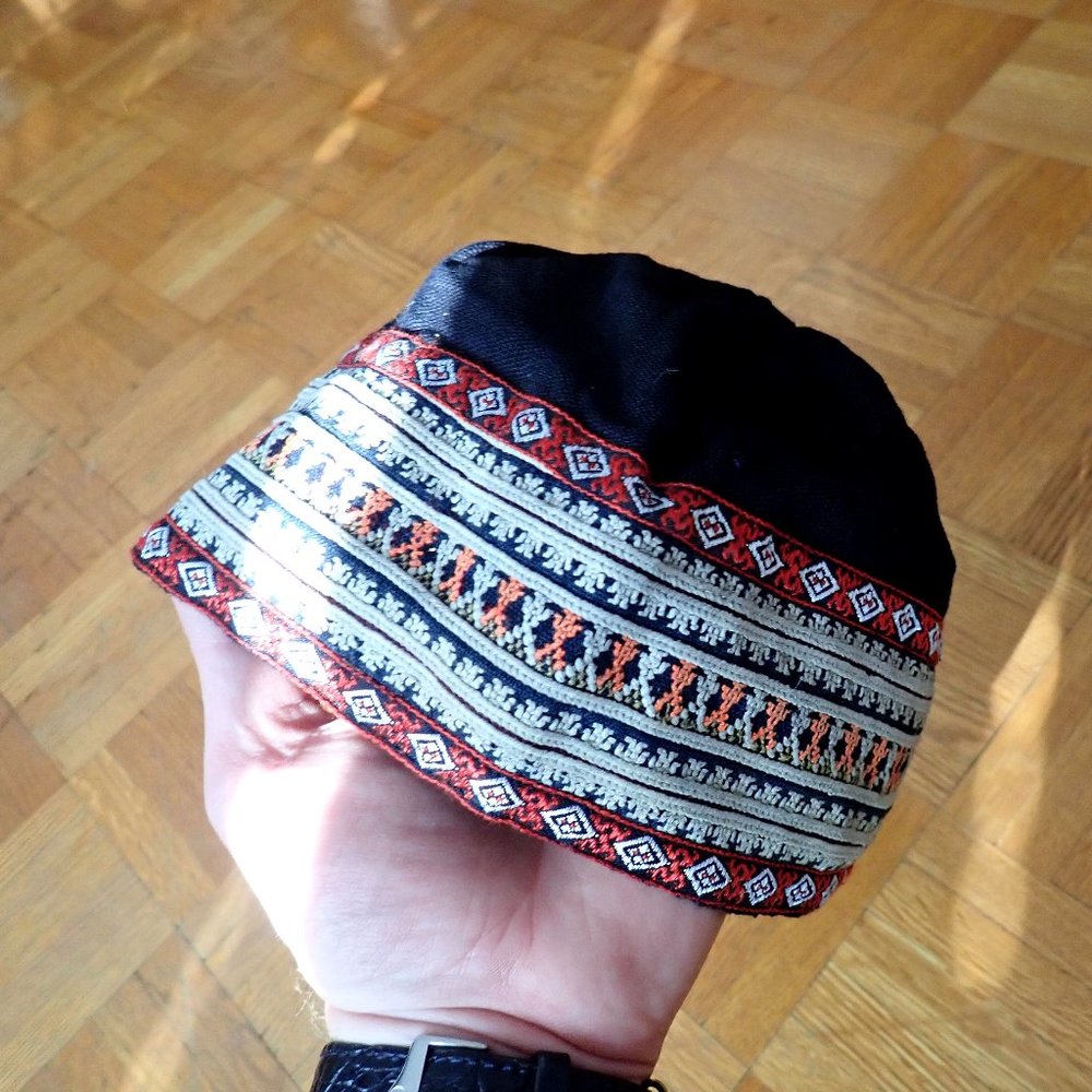 Handmade Beanie  by the H'mong of  Northern Vietnam